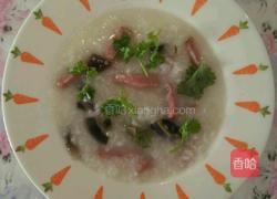 红肠皮蛋粥的做法图解7