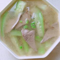 猪肝丝瓜汤的做法[图]