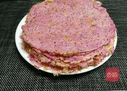 火龙果酵素果泥奶油千层的做法图解5