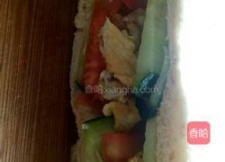 自制三明治的做法图解8