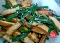 韭菜耗油炒豆腐干的做法图解5