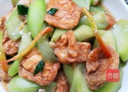 丝瓜油面筋的做法图解4