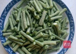 家常肉炒豆角的做法图解3