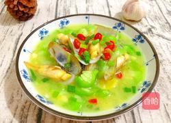 丝瓜炒蛏子的做法图解1