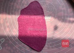 火龙果碱水贝果的做法图解3