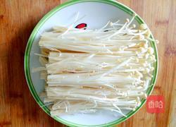 金针菇炒胡萝卜的做法图解4