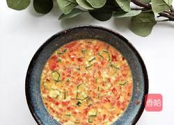 番茄秋葵鸡蛋饼的做法图解4