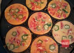 番茄秋葵鸡蛋饼的做法图解6