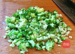 西兰花粉丝煎饼的做法图解4