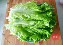 Illustration of how to make lettuce in oyster sauce 2