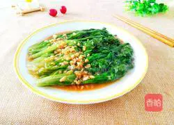 Illustration of how to make lettuce in oyster sauce 12