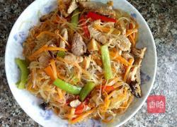 胡萝卜瘦肉炒粉丝的做法图解13