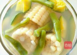 瓜豆玉米甜汤的做法图解6