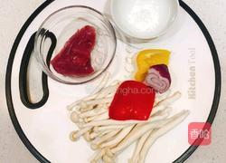 海鲜菇炒肉沫的做法图解1