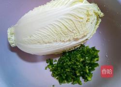 白菜猪肉小馅饼的做法图解1