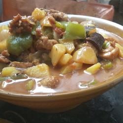 土豆炒鸡肉的做法[图]