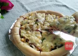 培根火腿什锦蔬菜披萨的做法图解13