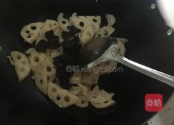 莲藕木耳炒肉的做法图解6