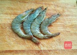 蒜苗豆腐大虾汤的做法图解4
