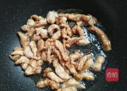 茭白炒肉丝的做法图解4