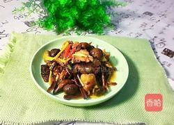 柳树蘑菇烧鸡肉(加板粟版)的做法图解1