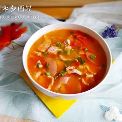 番茄黄瓜肉片汤的做法[图]