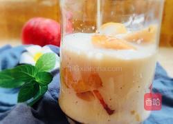 蜜桃奶昔的做法图解4