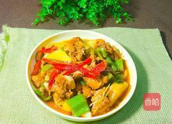 土豆烧鸡肉的做法图解1