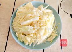 包包菜炒酸豆角的做法图解3