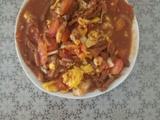 肉丝西红柿炒鹅蛋