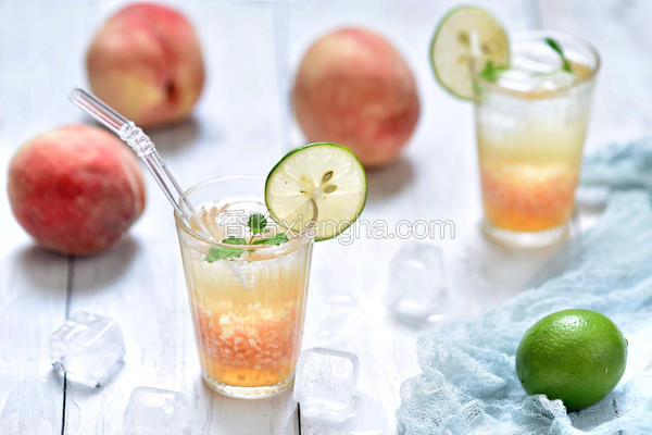 蜜桃乌龙茶成品图