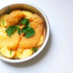 竹笙虾仁烩玉子豆腐 美味爆汁一口脆的做法[图]