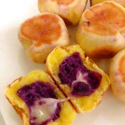 紫薯爆浆奖仙豆糕的做法[图]