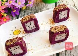 火龙果紫薯卷的做法图解6