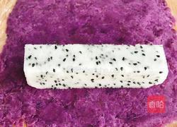 火龙果紫薯卷的做法图解4