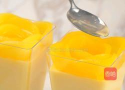 零难度黄桃玫瑰布丁的做法图解5