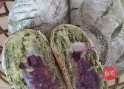 抹茶味麻薯紫薯欧包的做法图解13