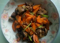 胡萝卜炒鸡肝