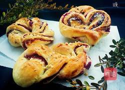 紫薯花式甜面包的做法图解27