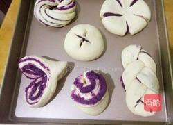 紫薯花式甜面包的做法图解22