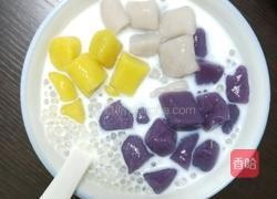手工芋圆牛奶西米露的做法图解5