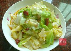 手撕包菜的做法图解4