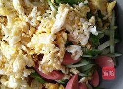 凉拌黄瓜鸡蛋火腿肠的做法图解4