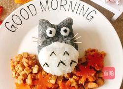 虾仁豆腐龙猫饭的做法图解9