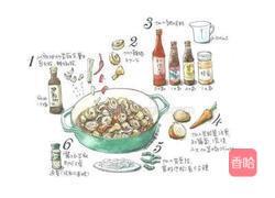 手绘食谱~安东炖鸡的做法图解3