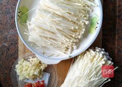 金针菇花甲粉丝煲的做法图解1