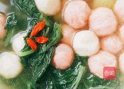 小白菜丸子汤的做法图解9