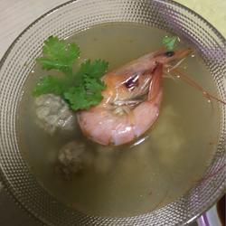 大虾肉丸汤的做法[图]