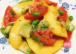 黄桃番茄牛油果沙拉的做法图解7