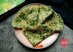 芹菜叶鸡蛋饼的做法图解11